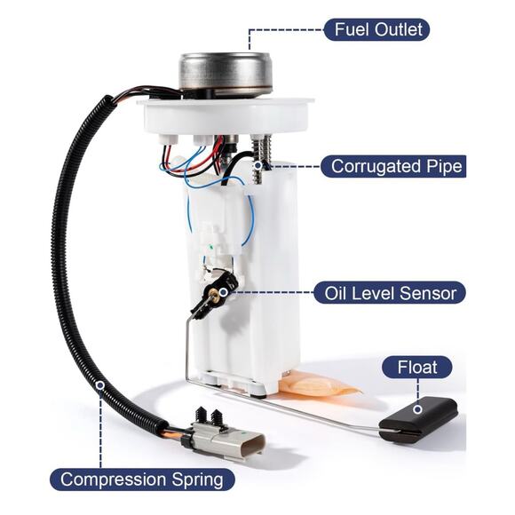 Fuel Pump Sending Unit Assembly For 2000-2004 Dodge Dakota Electric 24 Gallons - Picture 3 of 8